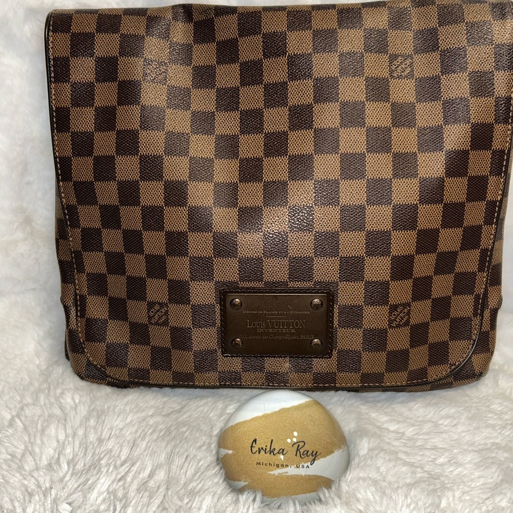 Louis Vuitton Damier Ebene Brooklyn MM Messenger‎ Bag